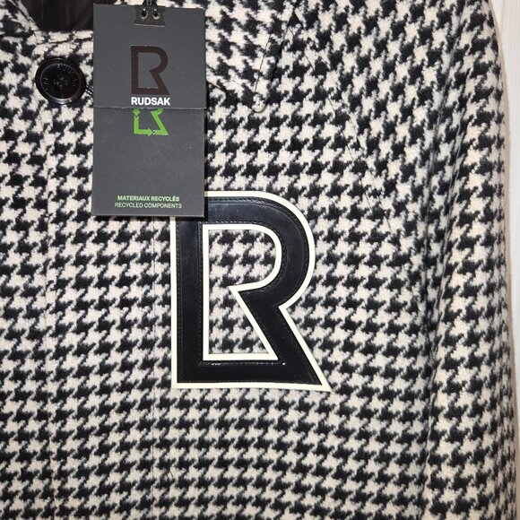 RUDSAK Houndstooth Wool Coat - Picture 3 of 11